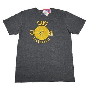 Cleveland Cavaliers T-Shirt Men Sz Large Gray Short Slv NBA Basketball CAVS NEW